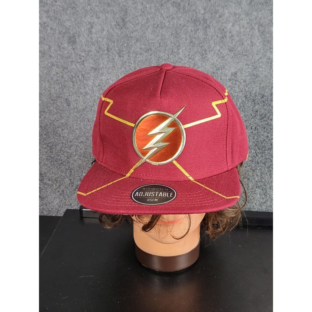 The Flash Biofield Hat Snapback Superhero‎ Baseball Cap Adjustable OSFM Movie
